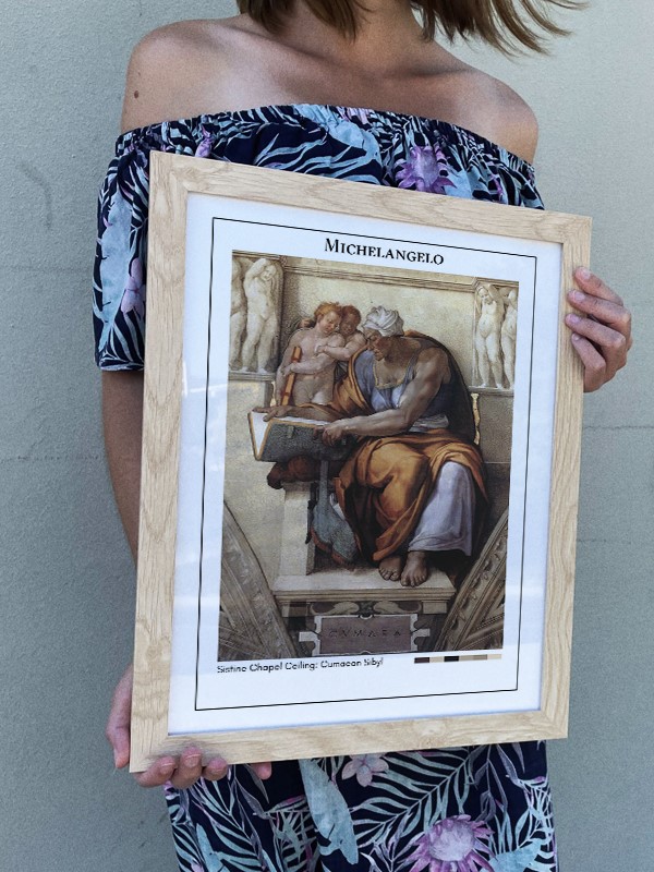 Michelangelo Sistine Chapel Ceiling: Cumaean Sibyl Poster