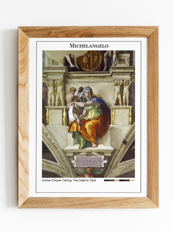 Michelangelo Sistine Chapel Ceiling: The Delphic Sibyl Poster