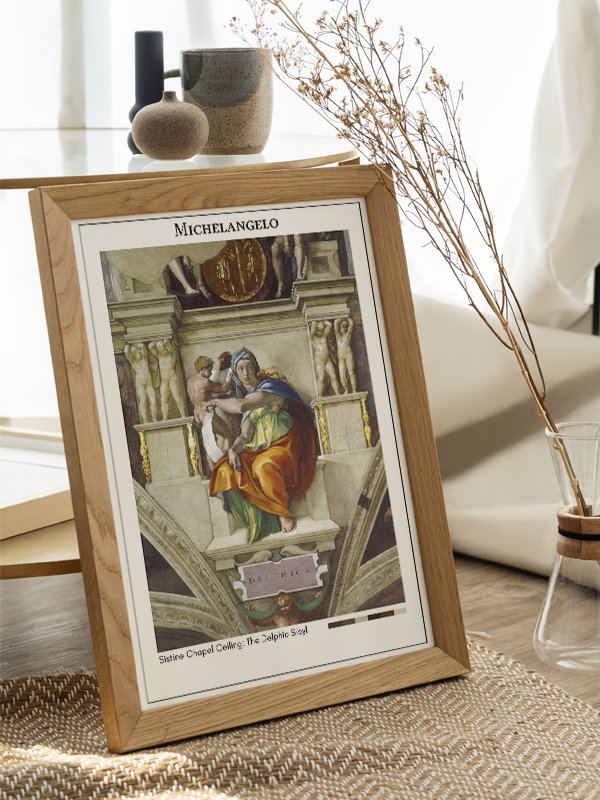 Michelangelo Sistine Chapel Ceiling: The Delphic Sibyl Poster