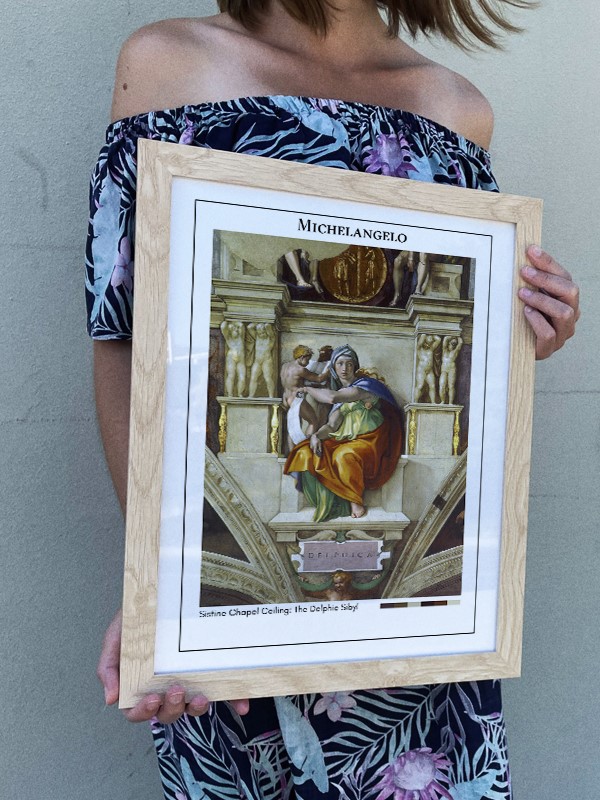 Michelangelo Sistine Chapel Ceiling: The Delphic Sibyl Poster