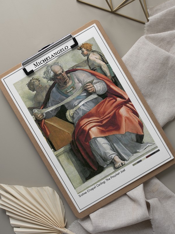 Michelangelo Sistine Chapel Ceiling: The Prophet Joel Poster