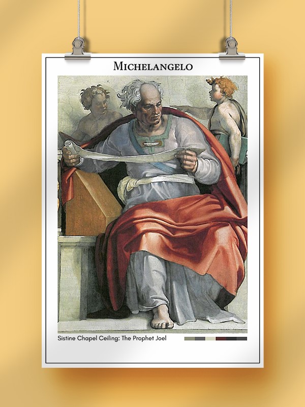 Michelangelo Sistine Chapel Ceiling: The Prophet Joel Poster