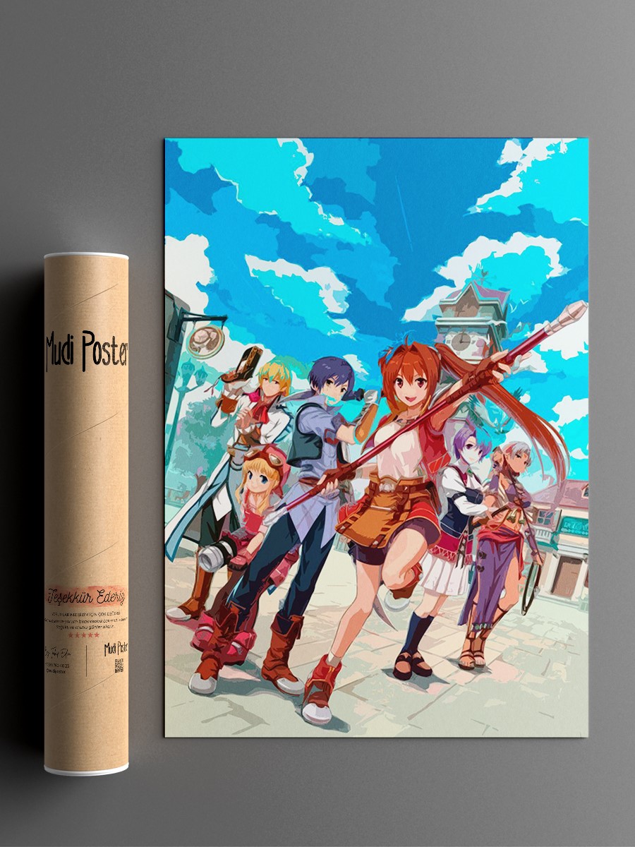 Sky Up Anime Poster Çerçevesiz Yüksek Kalite Anime Duvar Poster