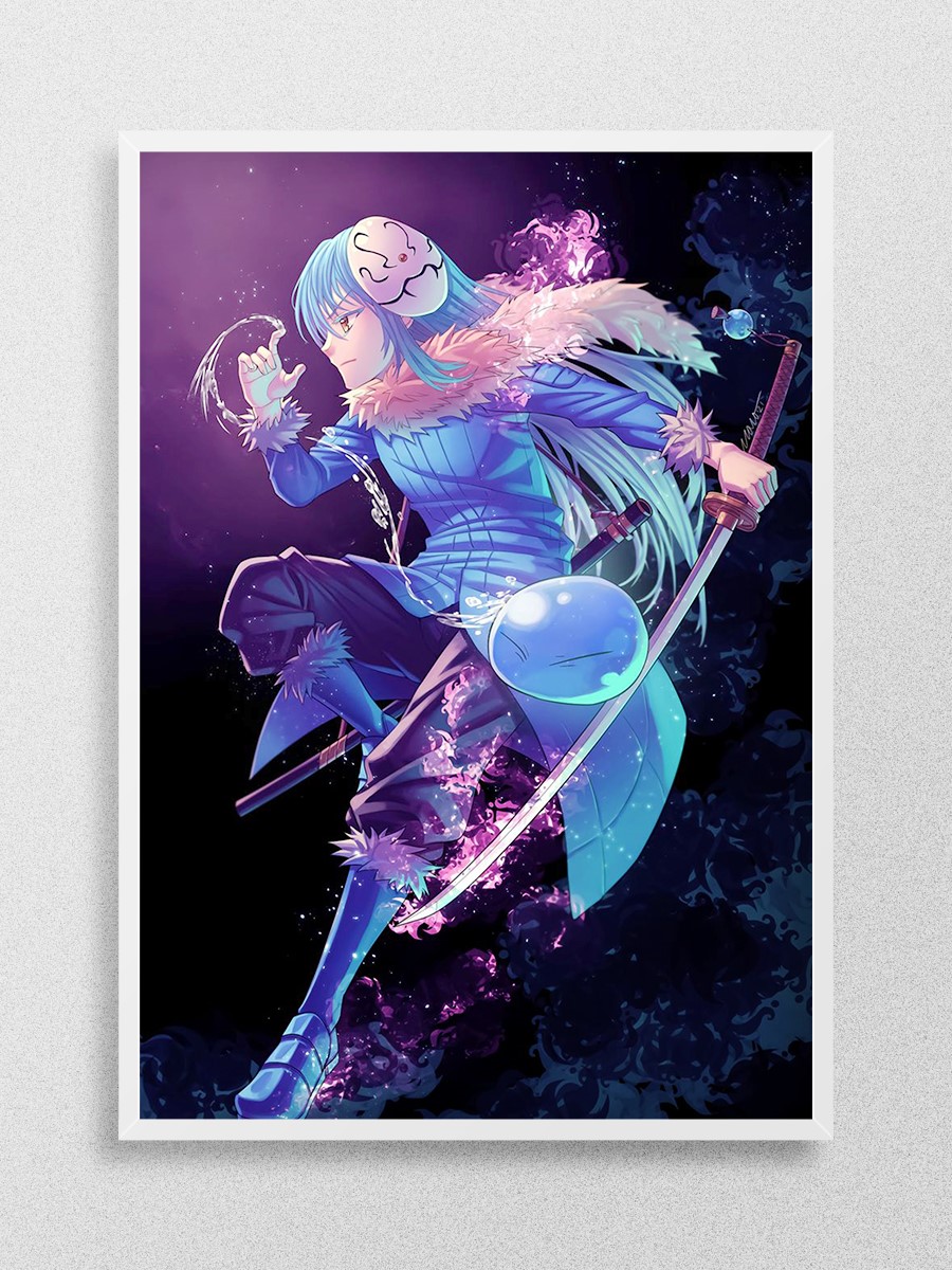 slime Anime Poster Çerçevesiz Yüksek Kalite Anime Duvar Poster