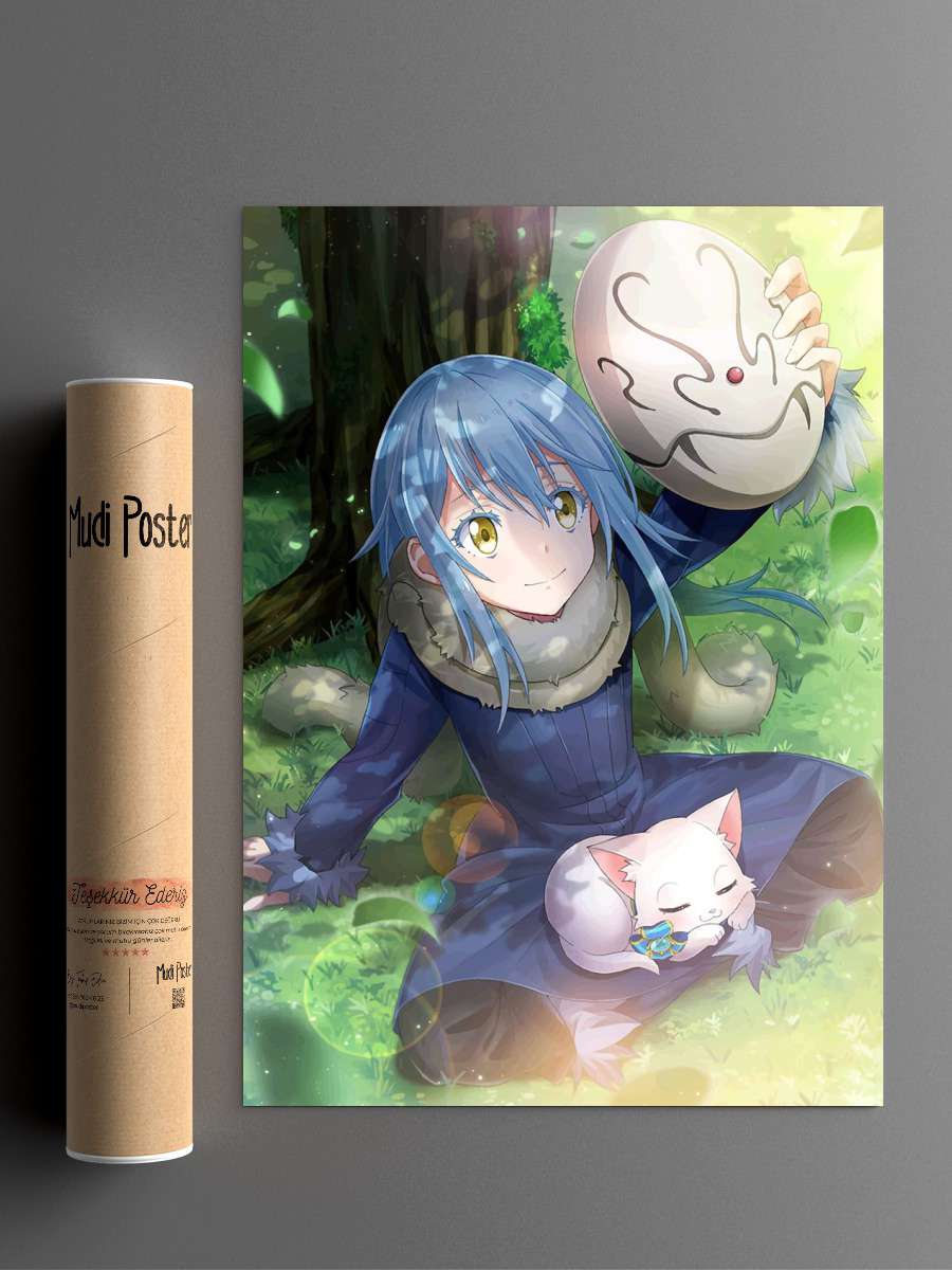 slime Anime Poster Çerçevesiz Yüksek Kalite Anime Duvar Poster