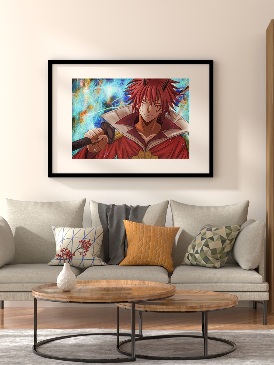 slime Anime Poster Çerçevesiz Yüksek Kalite Anime Duvar Poster