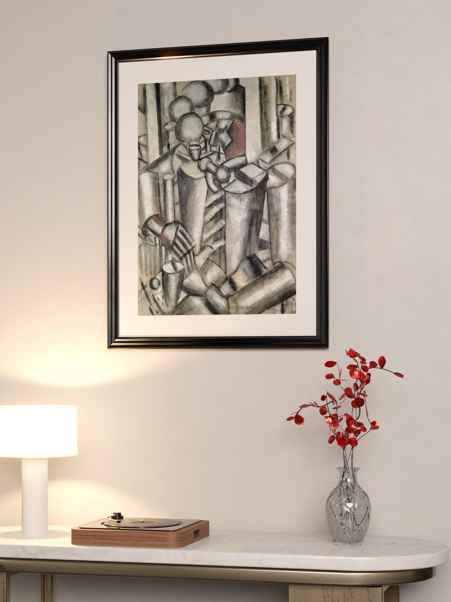 Soldier with a Pipe Tablo Sanatsal Ünlü Ressam Poster Çerçevesiz Yüksek Kalite Poster
