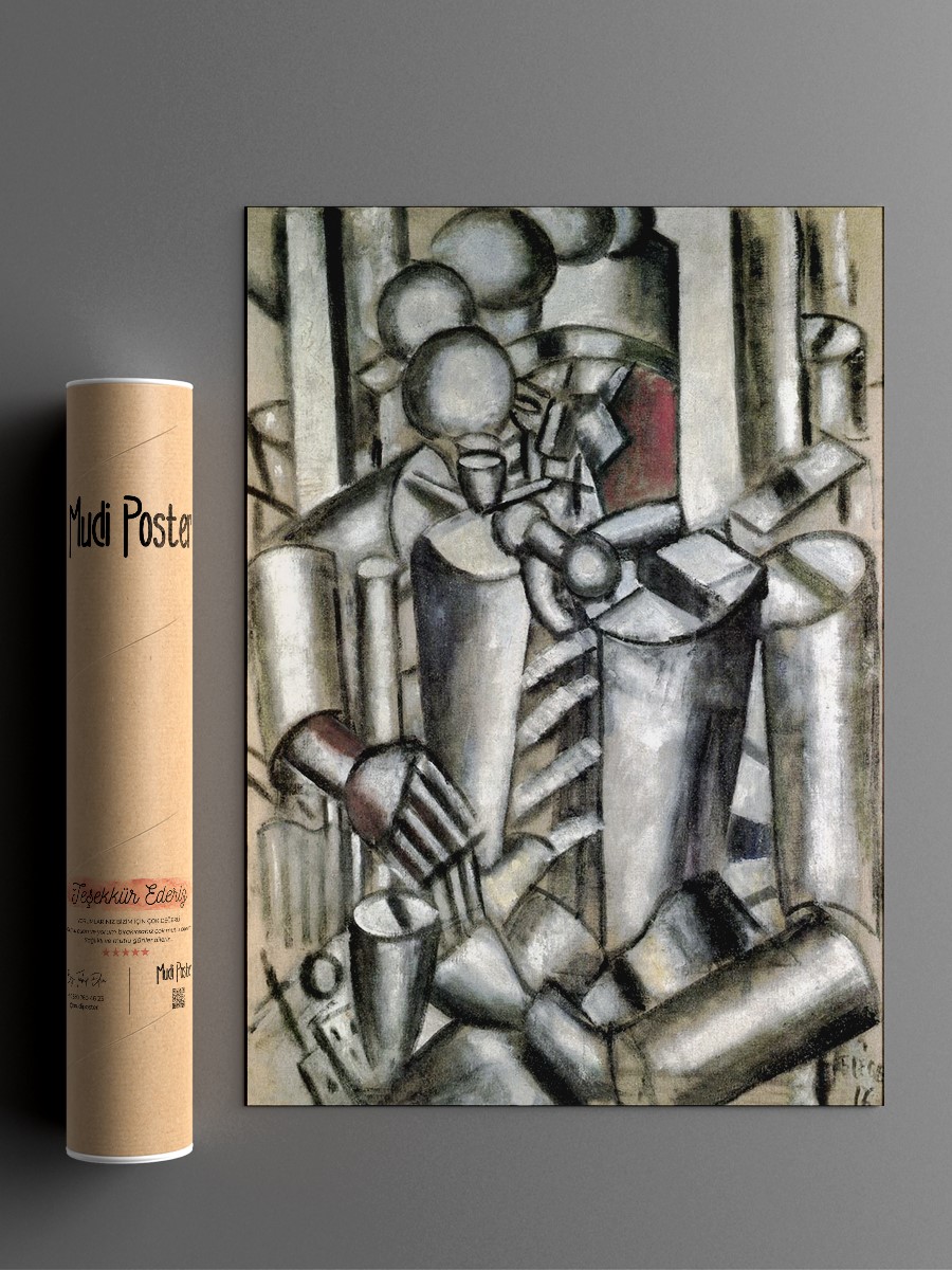 Soldier with a Pipe Tablo Sanatsal Ünlü Ressam Poster Çerçevesiz Yüksek Kalite Poster