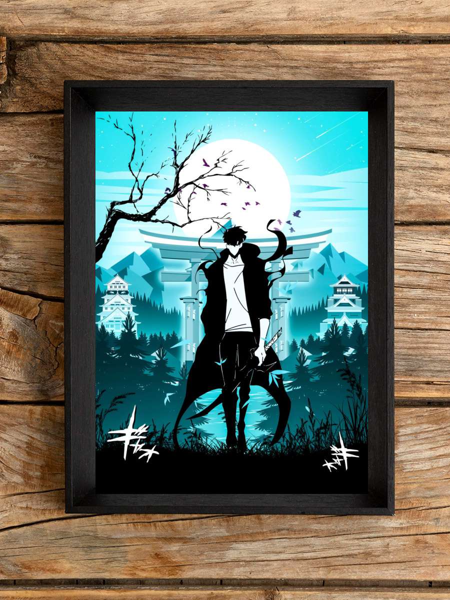 solo leveling Anime Poster Çerçevesiz Yüksek Kalite Anime Duvar Poster