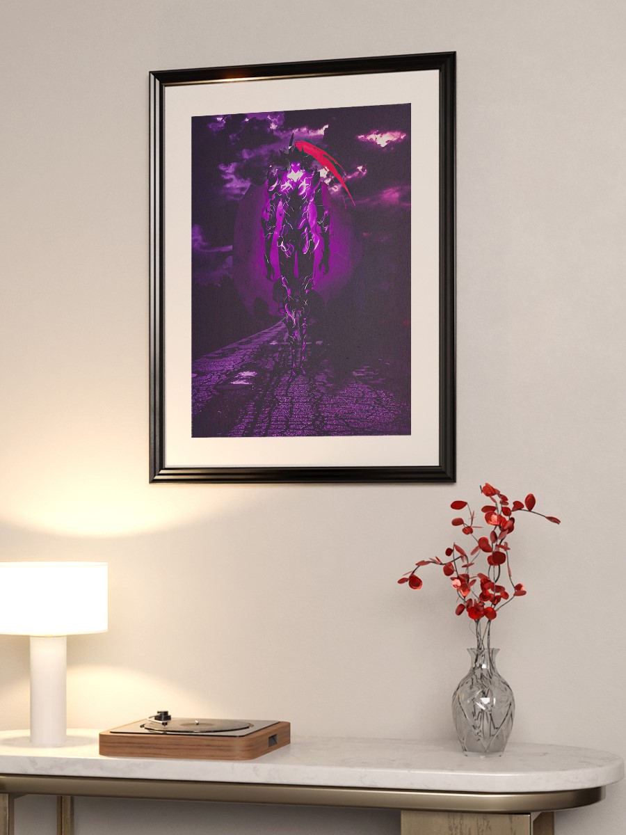 Solo Leveling Anime Poster Çerçevesiz Yüksek Kalite Anime Duvar Poster