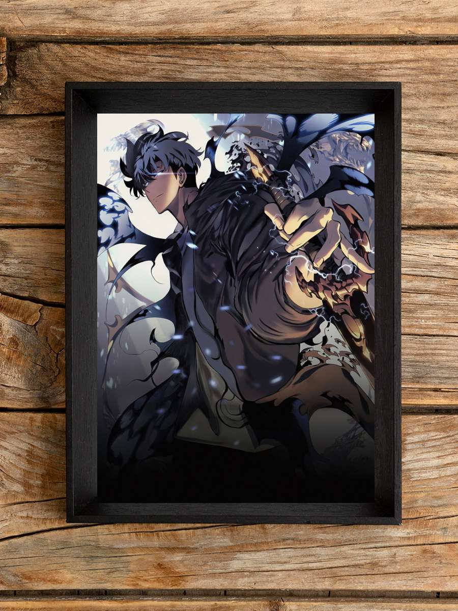 Solo Leveling Anime Poster Çerçevesiz Yüksek Kalite Anime Duvar Poster