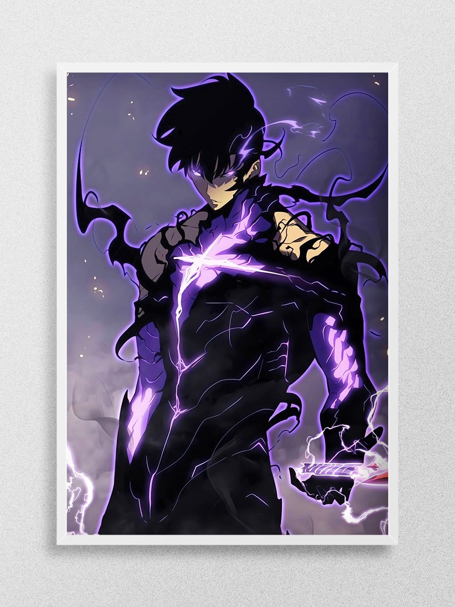 Solo leveling Anime Poster Çerçevesiz Yüksek Kalite Anime Duvar Poster - En İyi Fiyatlarla