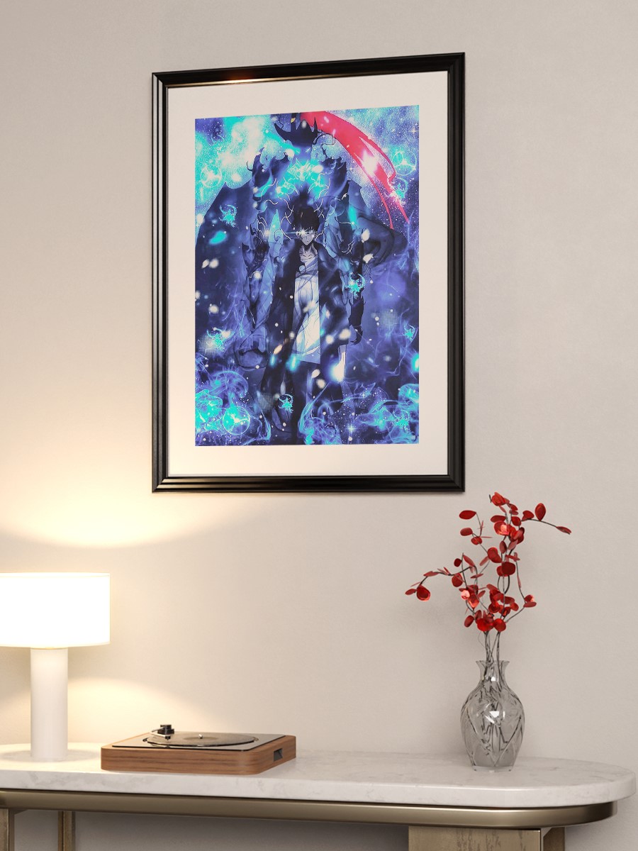 solo leveling  Anime Poster Çerçevesiz Yüksek Kalite Anime Duvar Poster