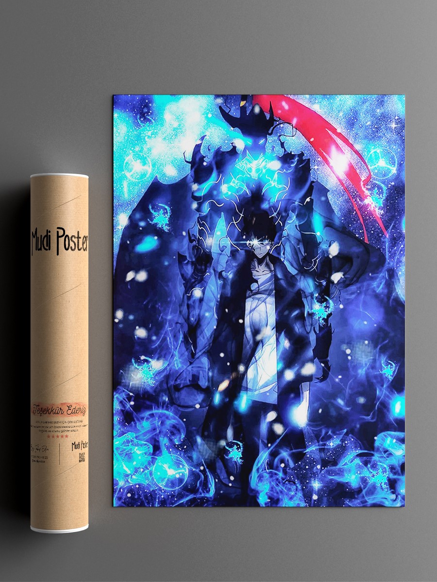 solo leveling  Anime Poster Çerçevesiz Yüksek Kalite Anime Duvar Poster