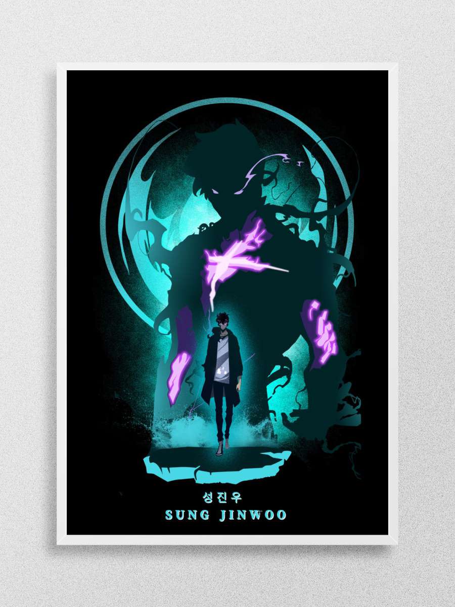 Solo Leveling Sung Jinwoo Anime Poster Çerçevesiz Yüksek Kalite Anime Duvar Poster