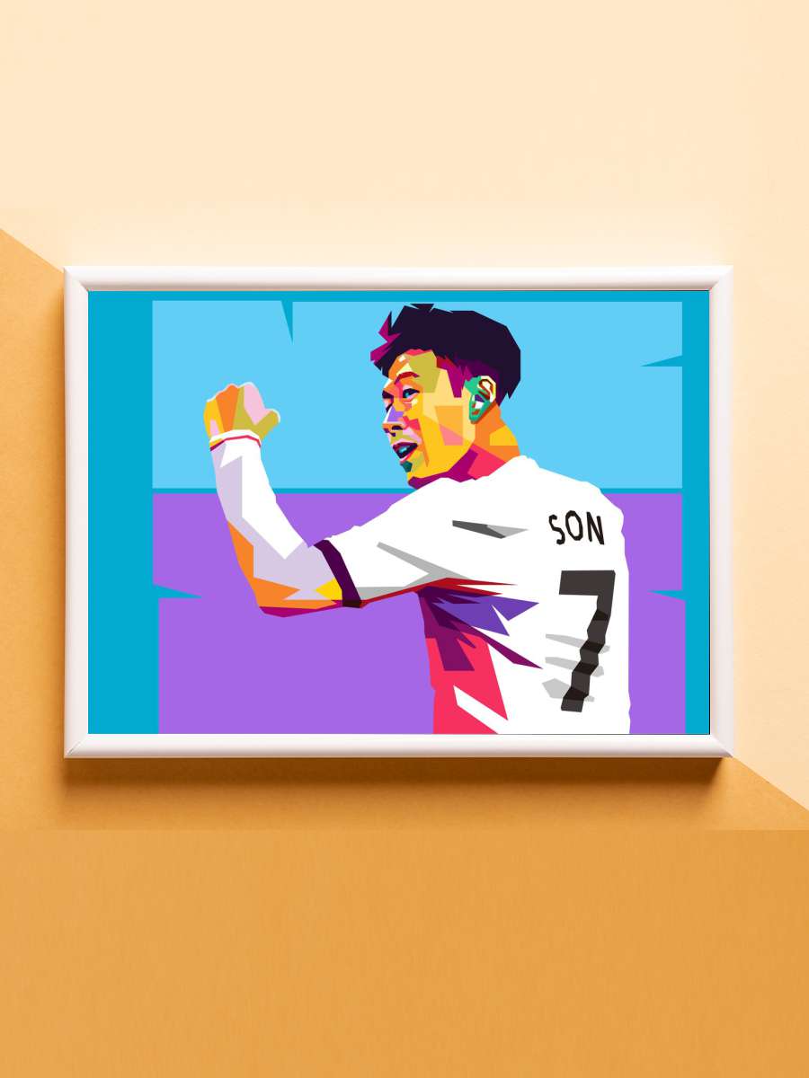 son heung min Futbol Poster Çerçevesiz Yüksek Kalite Futbolcu Duvar Poster