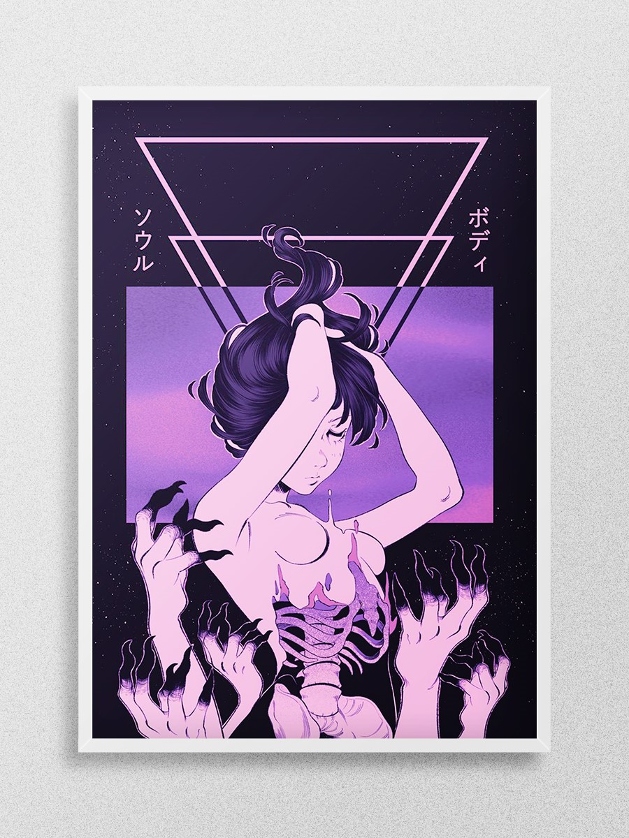 Soul and Body Anime Poster Çerçevesiz Yüksek Kalite Anime Duvar Poster