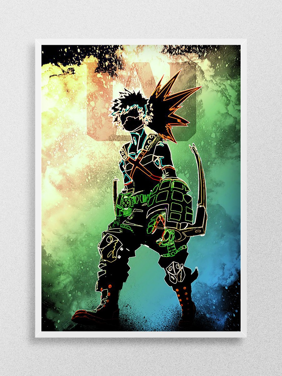 Soul of Explosion Power Poster, Çerçevesiz Tv Film Poster