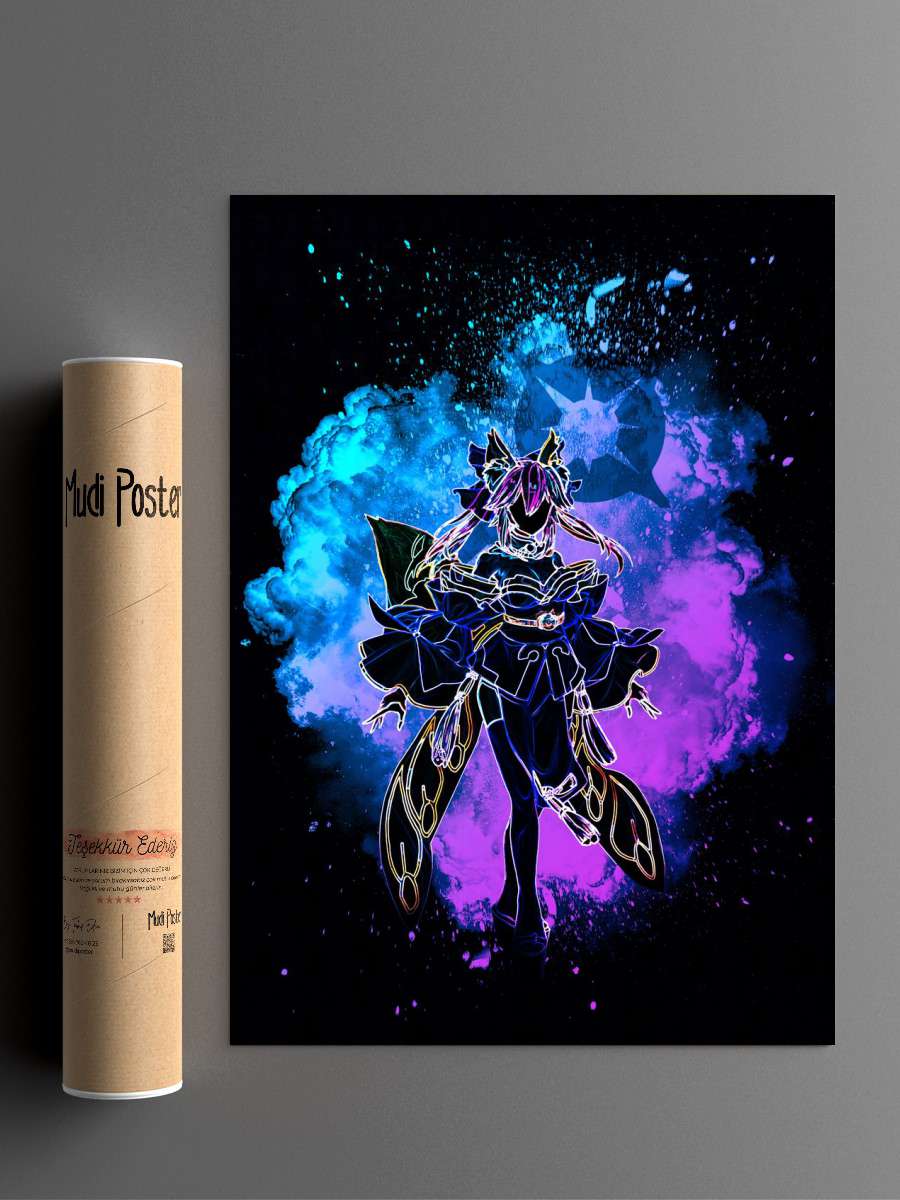 Soul of the Fox Priestess Anime Poster Çerçevesiz Yüksek Kalite Anime Duvar Poster