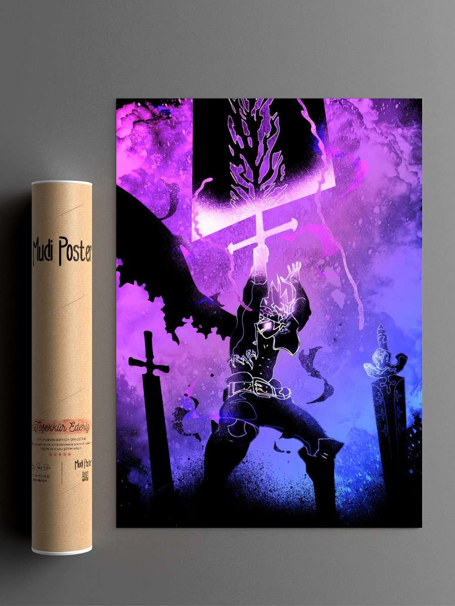 Soul of the Magic Knight Anime Poster Çerçevesiz Yüksek Kalite Anime Duvar Poster