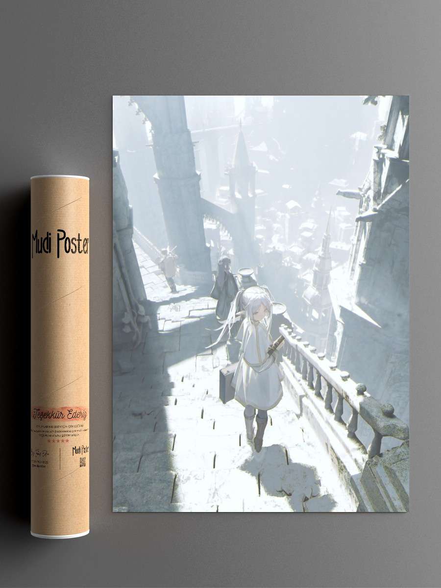 Sousou no Frieren Anime Anime Poster Çerçevesiz Yüksek Kalite Anime Duvar Poster