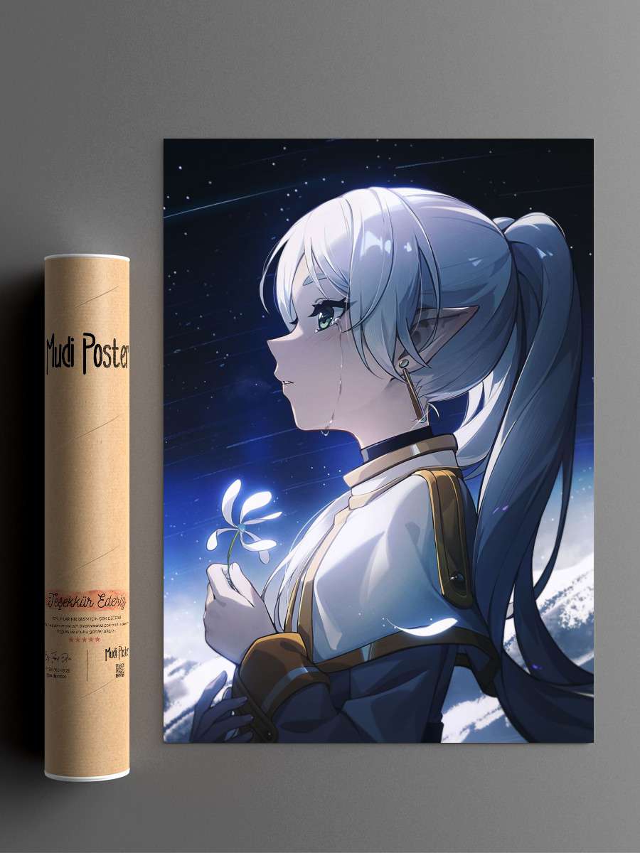 Sousou No Frieren Anime Poster Çerçevesiz Yüksek Kalite Anime Duvar Poster