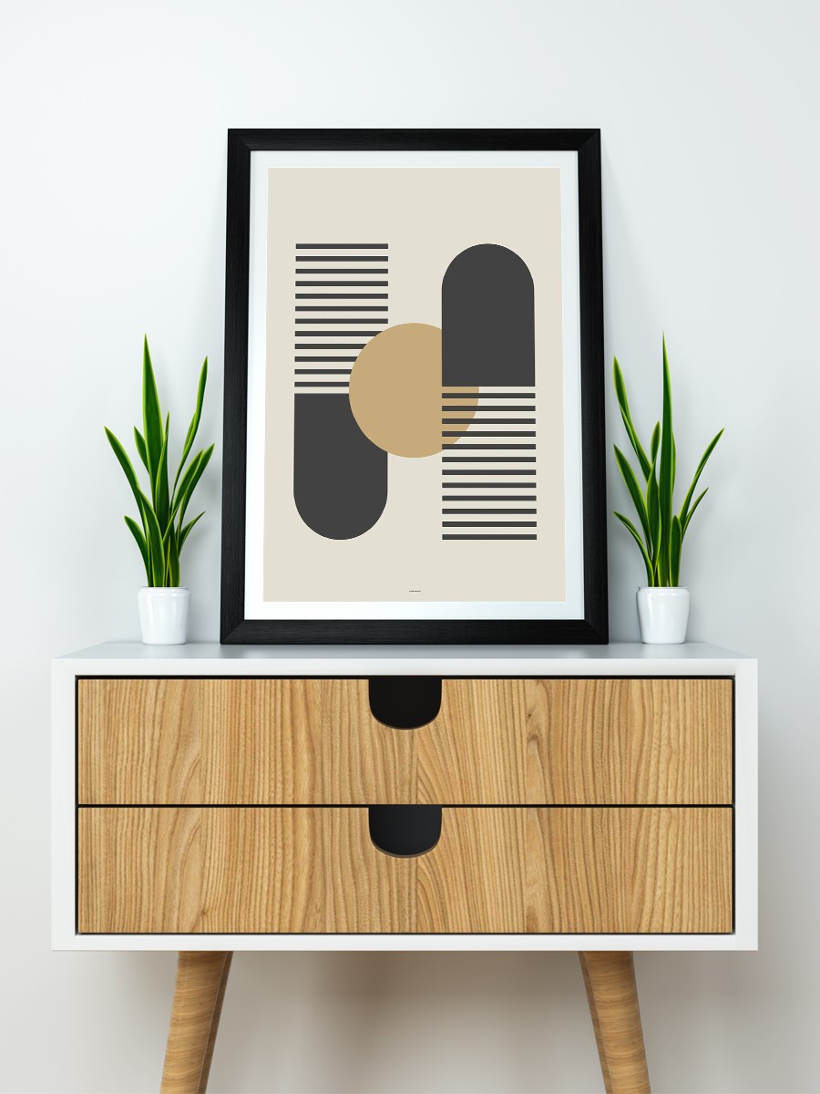 Soyut Abstract Poster Geometrik Duvar Tablosu Çerçevesiz Poster Salon, Mutfak Ve Ofis Duvar Dekoru