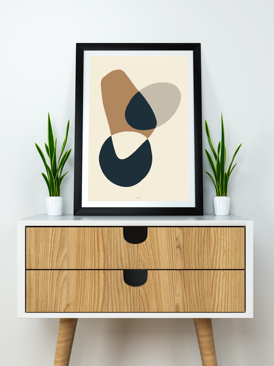 Soyut Abstract Poster Geometrik Duvar Tablosu Çerçevesiz Poster Salon, Mutfak Ve Ofis Duvar Dekoru