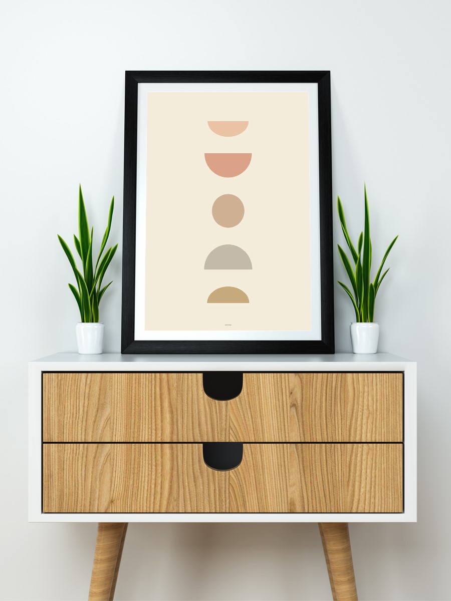 Soyut Abstract Poster Geometrik Duvar Tablosu Çerçevesiz Poster Salon, Mutfak Ve Ofis Duvar Dekoru