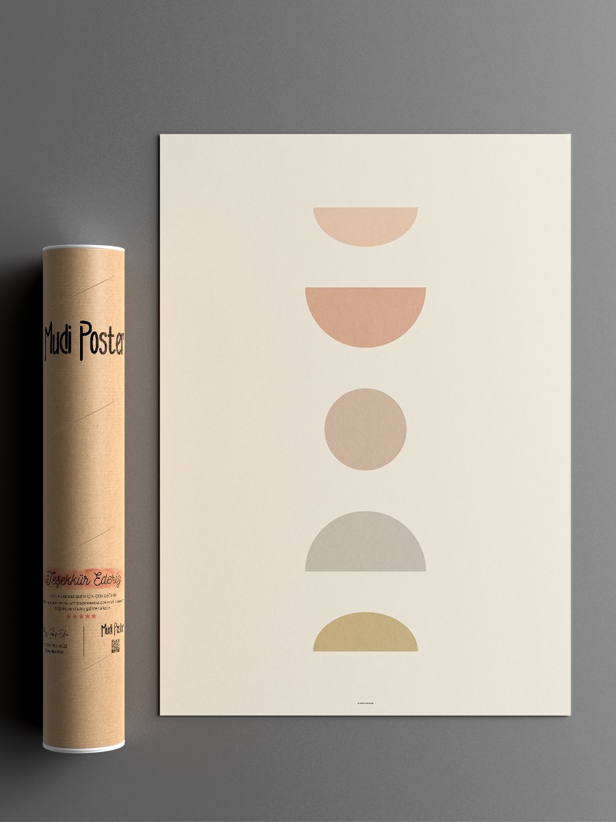 Soyut Abstract Poster Geometrik Duvar Tablosu Çerçevesiz Poster Salon, Mutfak Ve Ofis Duvar Dekoru