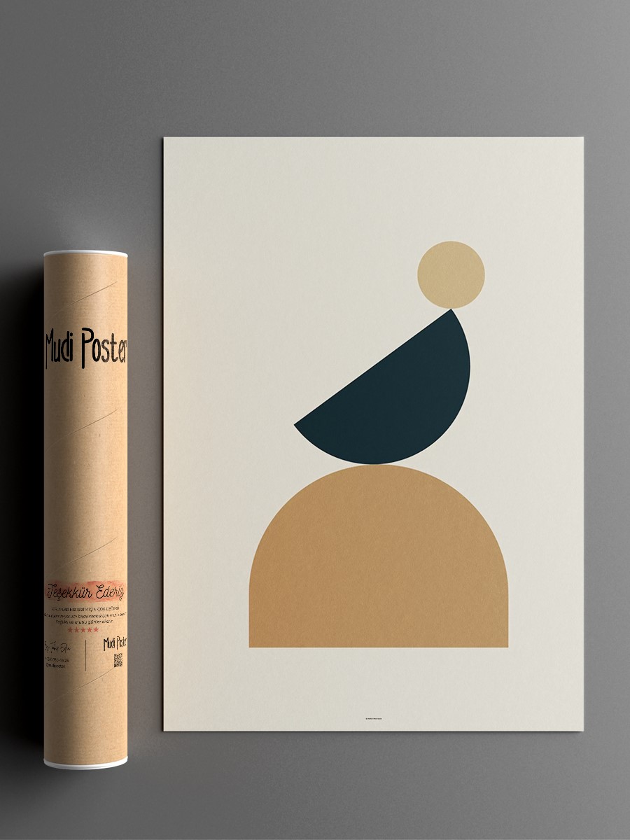 Soyut Abstract Poster Geometrik Duvar Tablosu Çerçevesiz Poster Salon, Mutfak Ve Ofis Duvar Dekoru