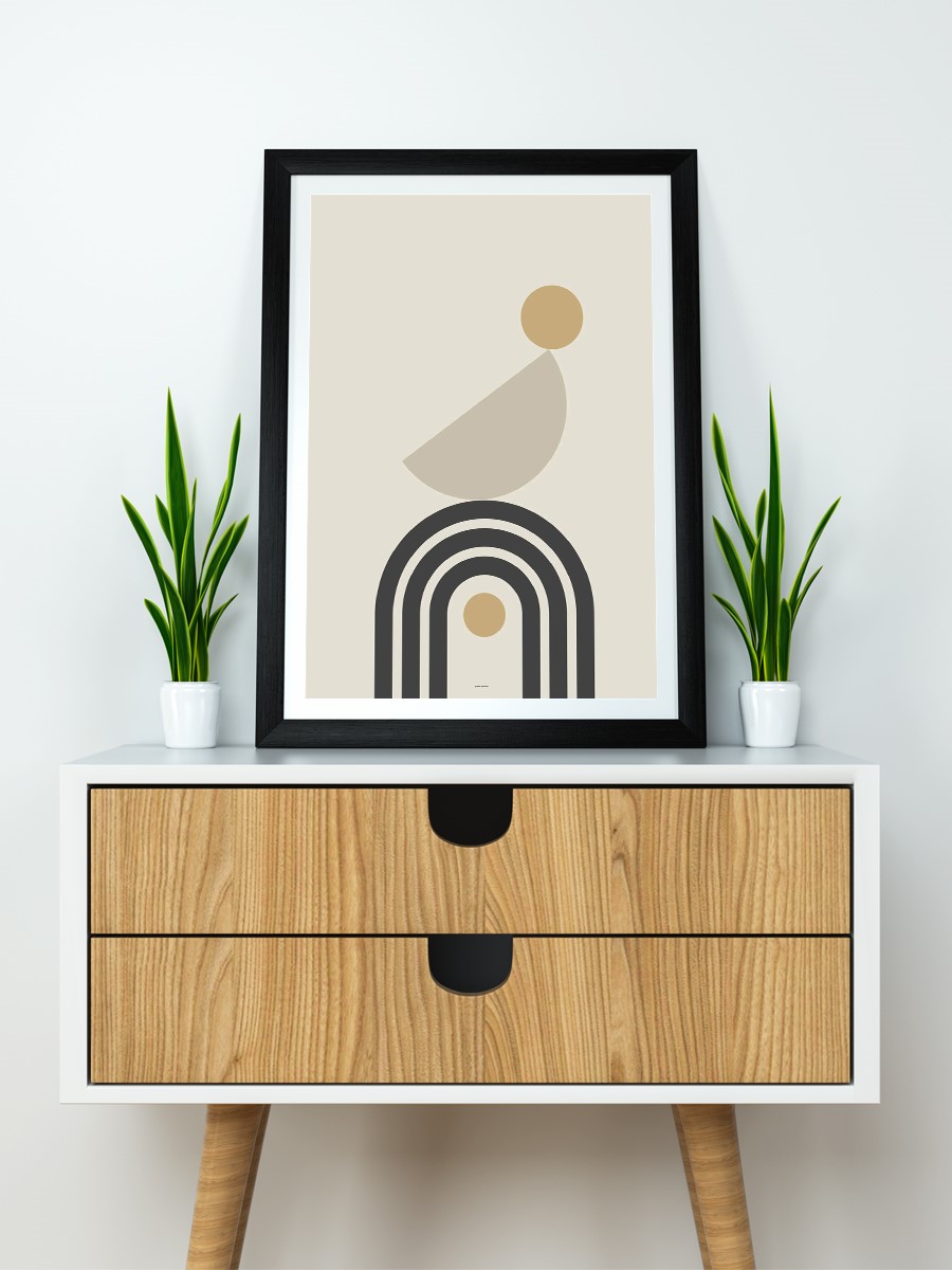 Soyut Abstract Poster Geometrik Duvar Tablosu Çerçevesiz Poster Salon, Mutfak Ve Ofis Duvar Dekoru