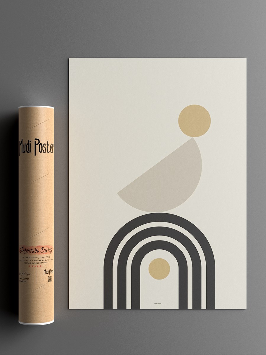 Soyut Abstract Poster Geometrik Duvar Tablosu Çerçevesiz Poster Salon, Mutfak Ve Ofis Duvar Dekoru