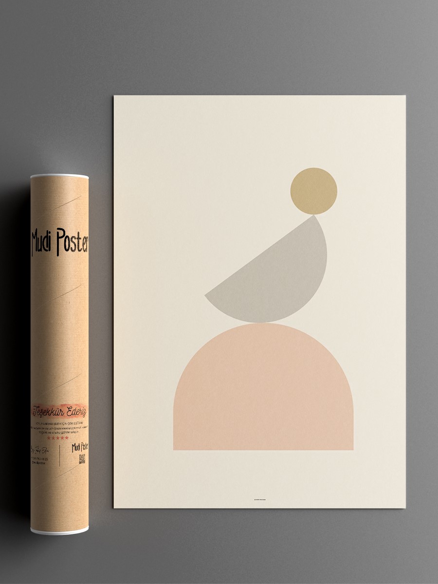 Soyut Abstract Poster Geometrik Duvar Tablosu Çerçevesiz Poster Salon, Mutfak Ve Ofis Duvar Dekoru
