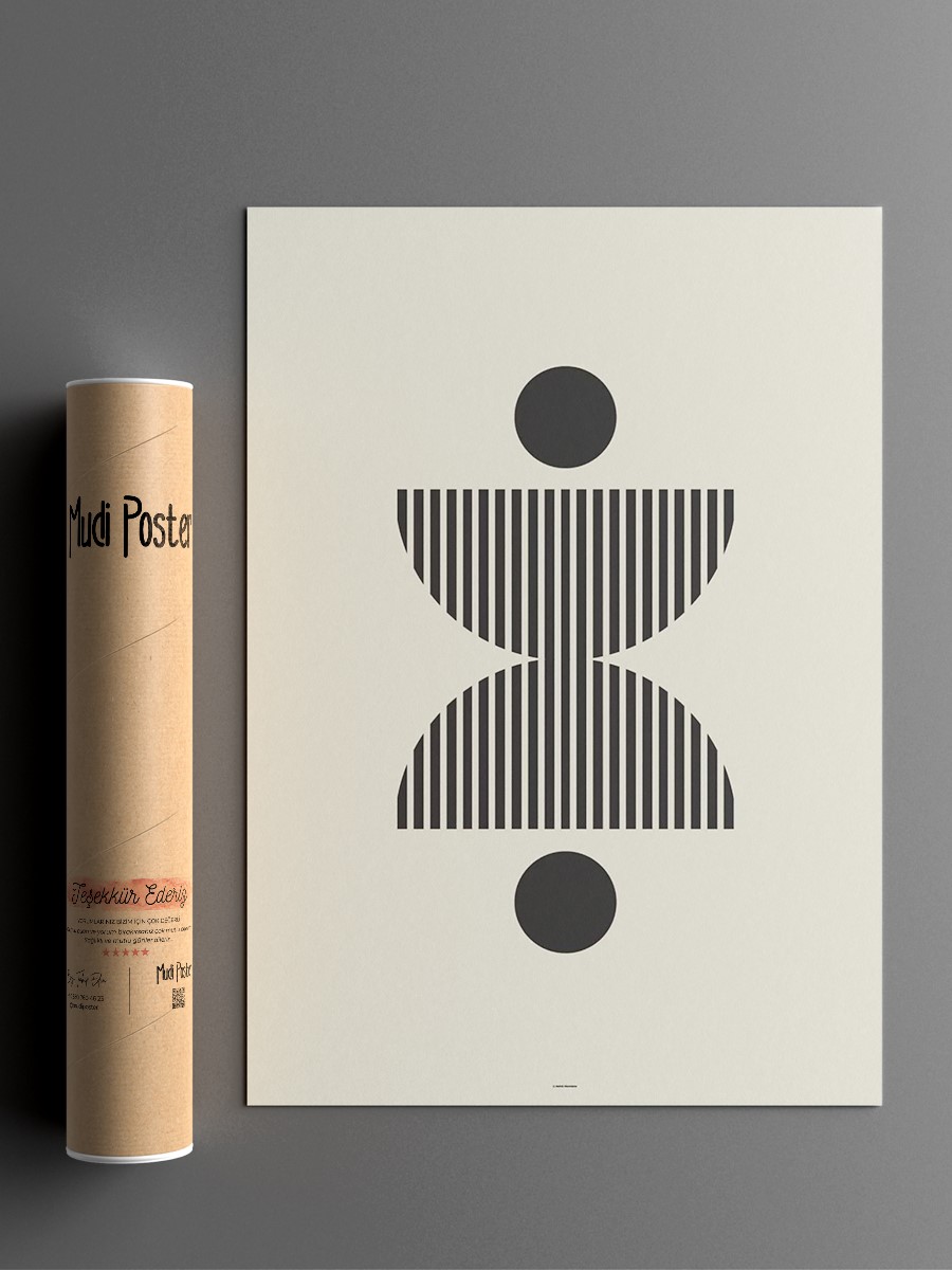 Soyut Abstract Poster Geometrik Duvar Tablosu Çerçevesiz Poster Salon, Mutfak Ve Ofis Duvar Dekoru