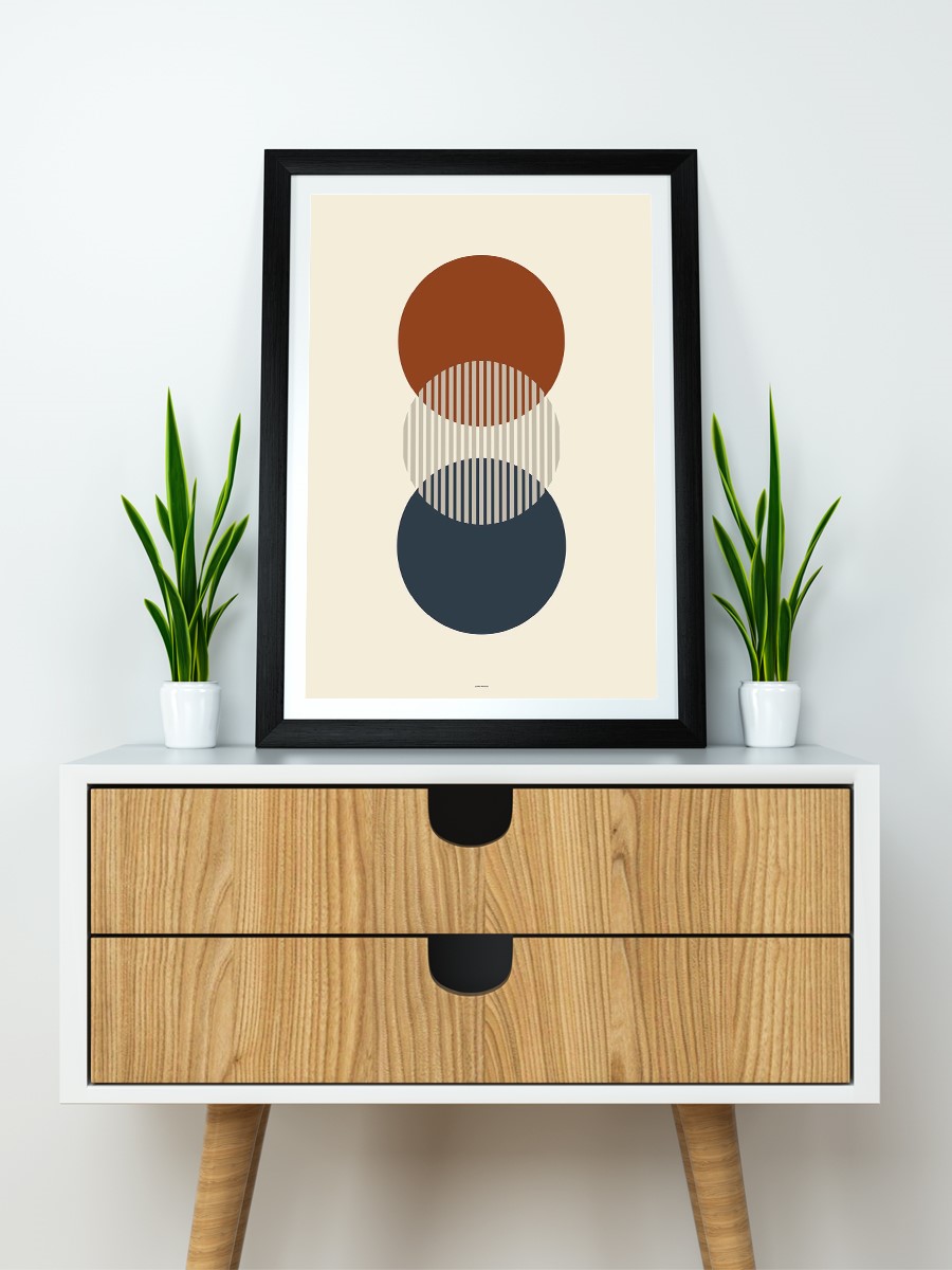 Soyut Abstract Poster Geometrik Duvar Tablosu Çerçevesiz Poster Salon, Mutfak Ve Ofis Duvar Dekoru