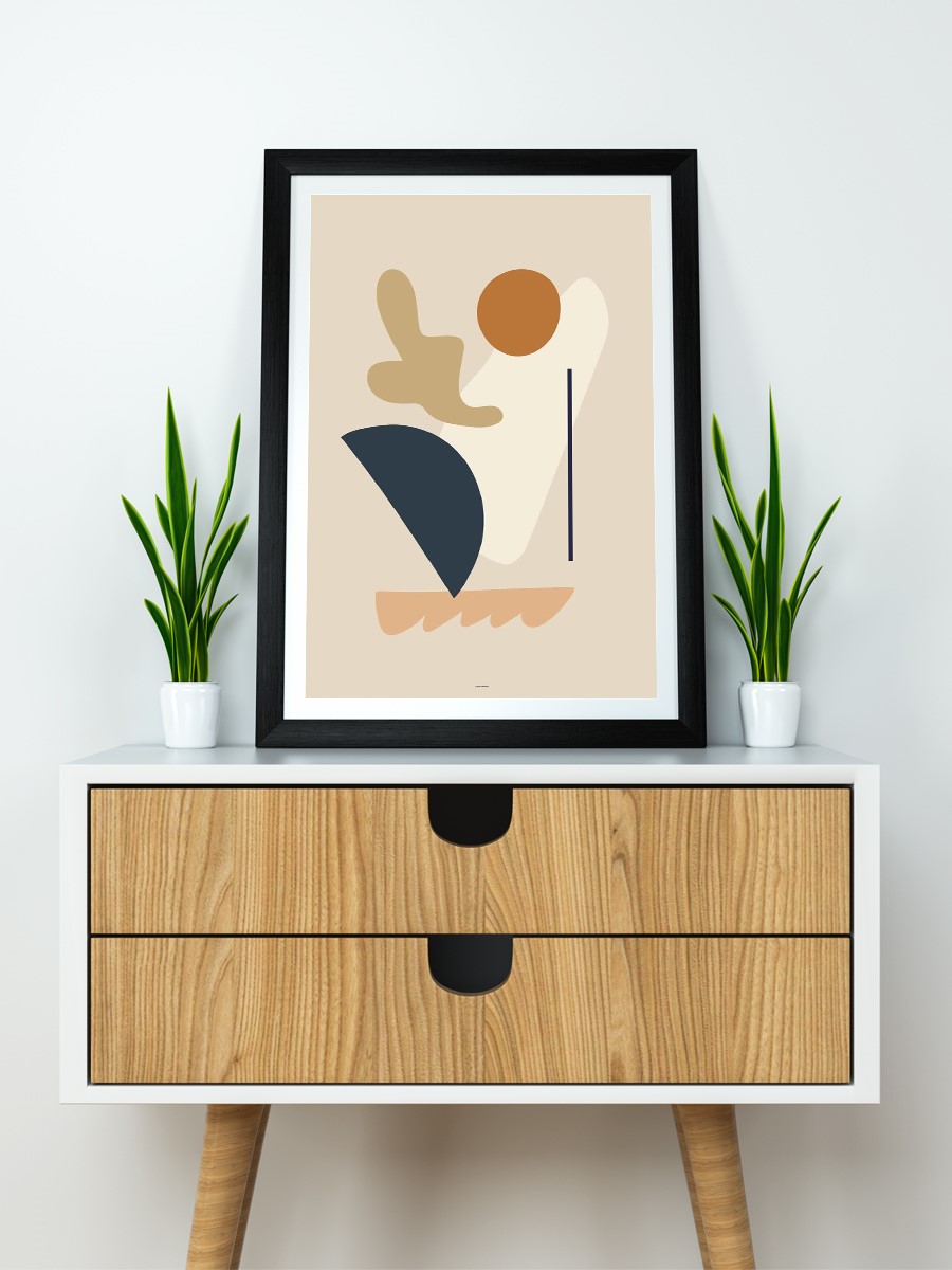 Soyut Abstract Poster Geometrik Duvar Tablosu Çerçevesiz Poster Salon, Mutfak Ve Ofis Duvar Dekoru