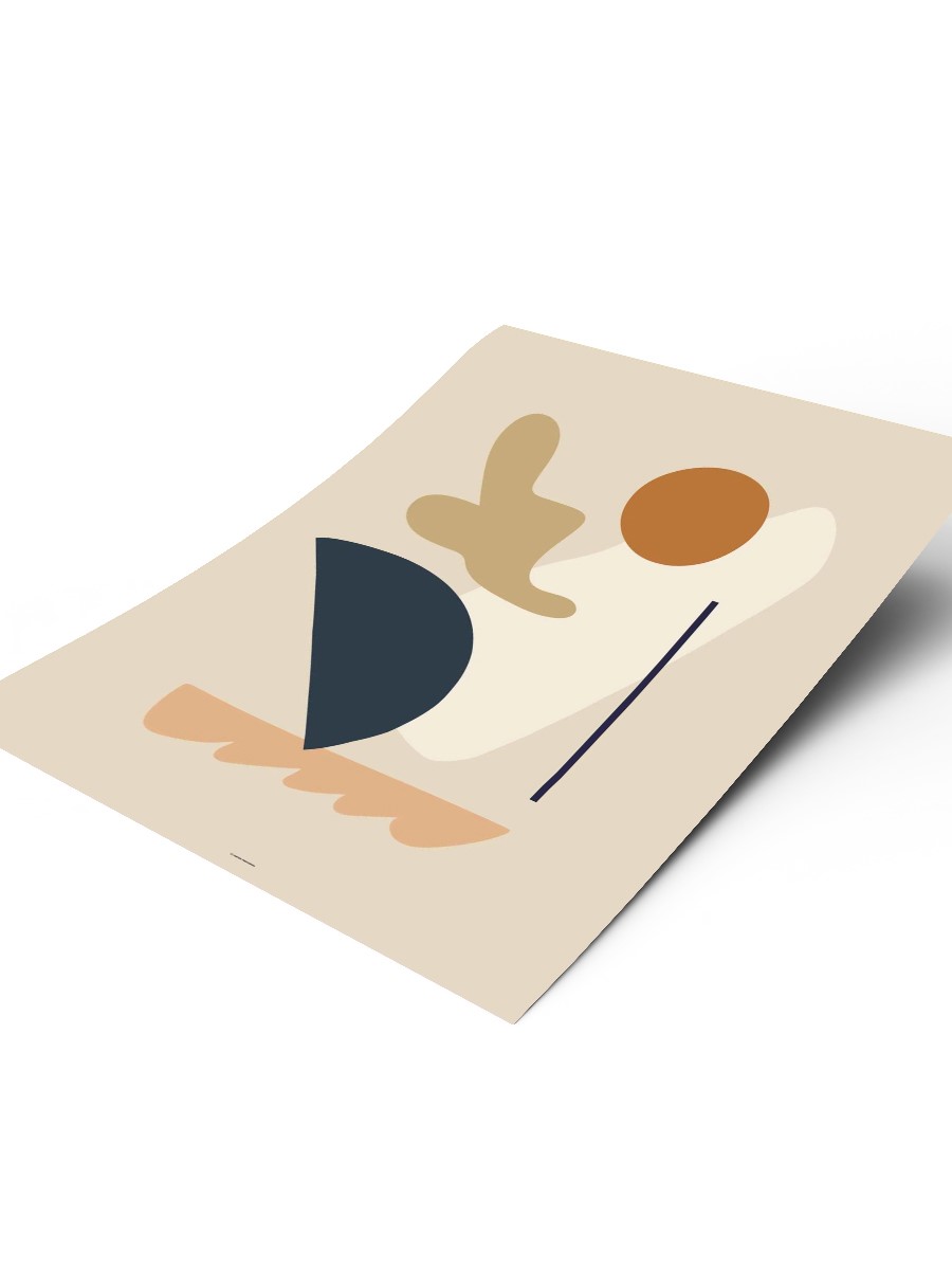 Soyut Abstract Poster Geometrik Duvar Tablosu Çerçevesiz Poster Salon, Mutfak Ve Ofis Duvar Dekoru