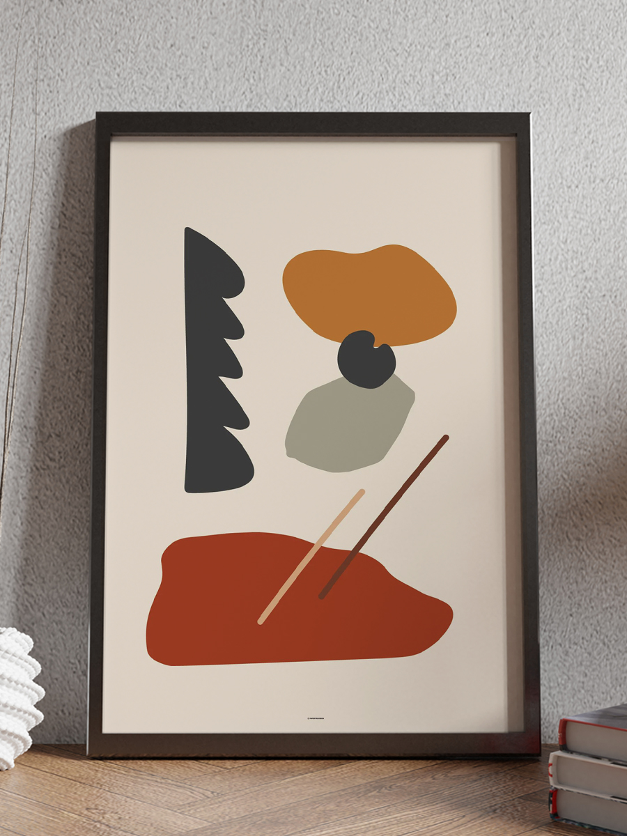 Soyut Abstract Poster Geometrik Duvar Tablosu Çerçevesiz Poster Salon, Mutfak Ve Ofis Duvar Dekoru - En İyi Fiyatlarla