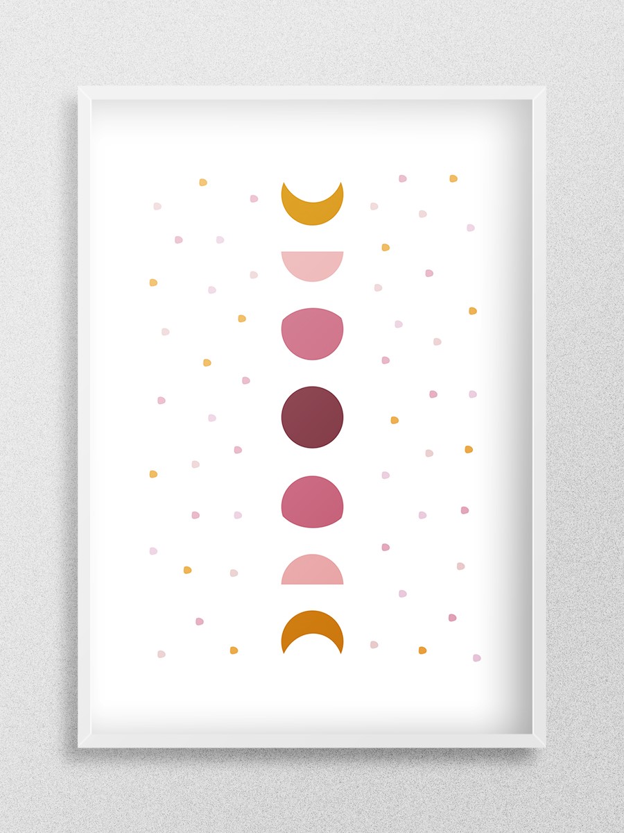 Soyut Çocuk Odası Duvar Poster, Bebek Odası, Dekoratif Poster Çerçevesiz - En İyi Fiyatlarla