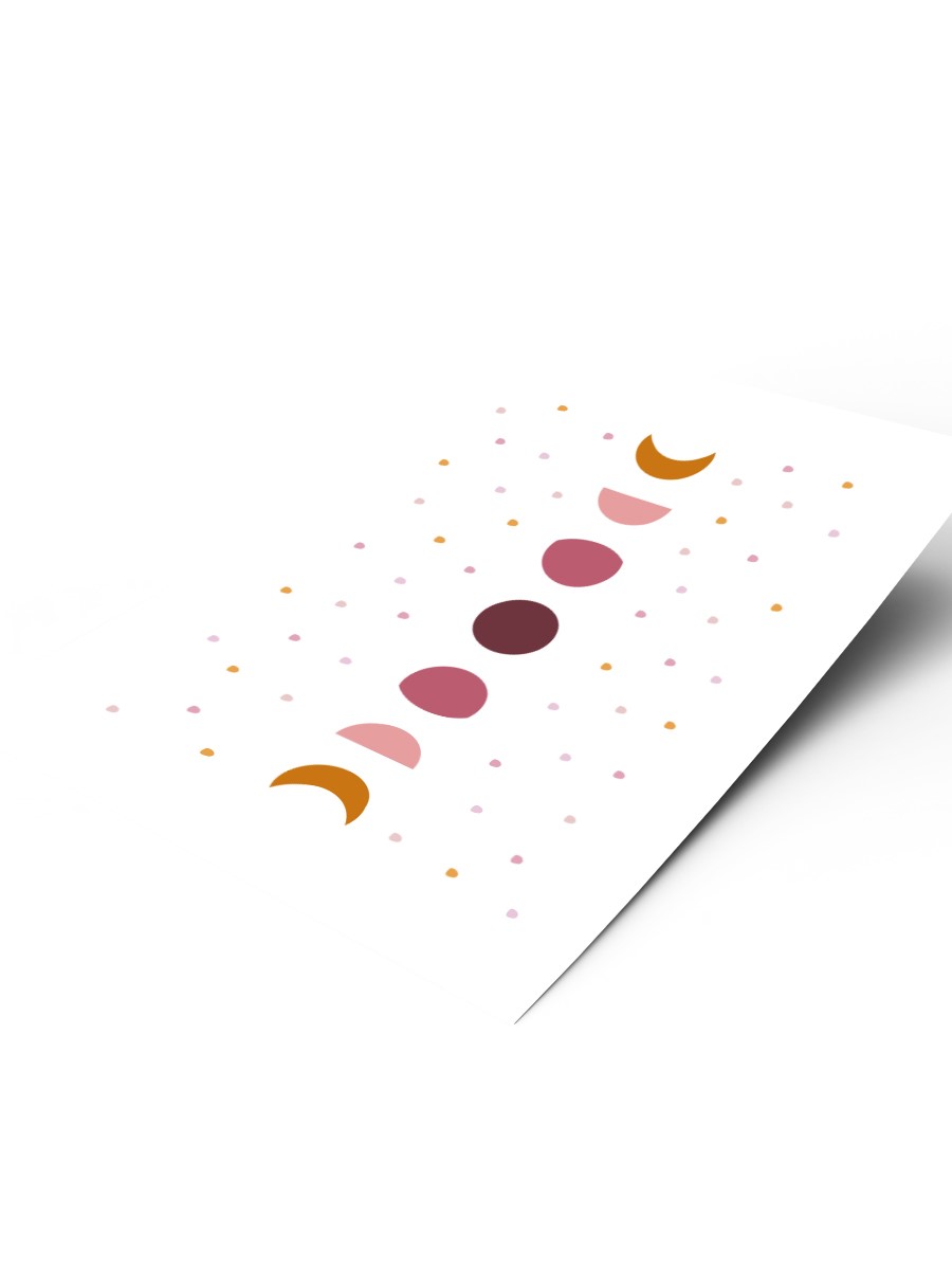 Soyut Çocuk Odası Duvar Poster, Bebek Odası, Dekoratif Poster Çerçevesiz