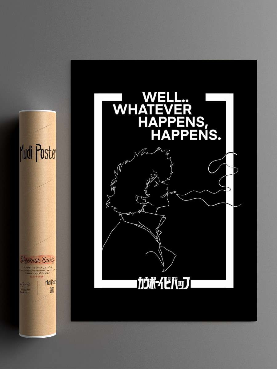 Space Cowboy Anime Poster Çerçevesiz Yüksek Kalite Anime Duvar Poster