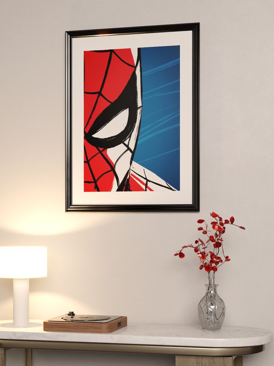 Spider-head - Right Half Poster, Çerçevesiz Tv Film Poster