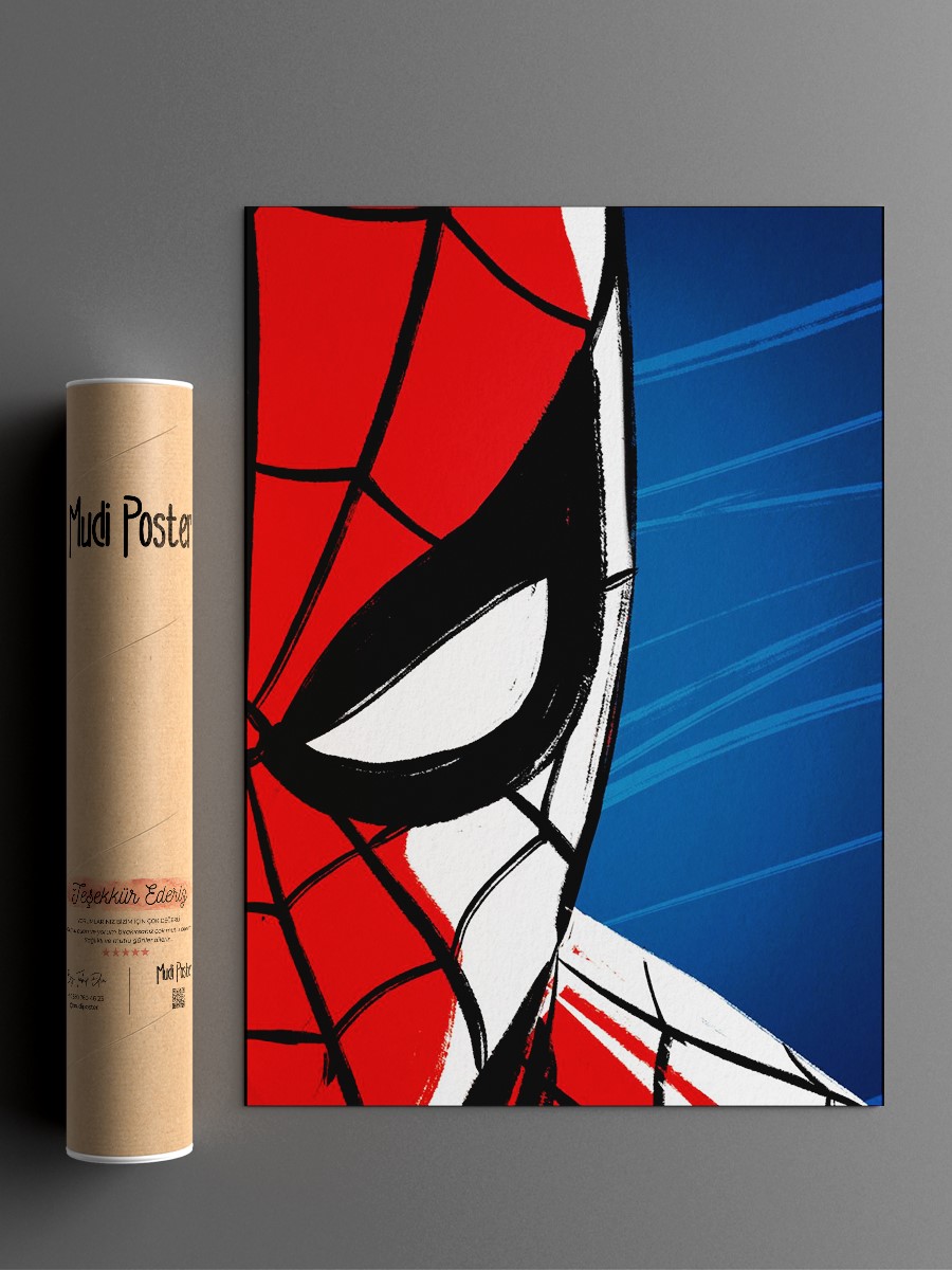 Spider-head - Right Half Poster, Çerçevesiz Tv Film Poster