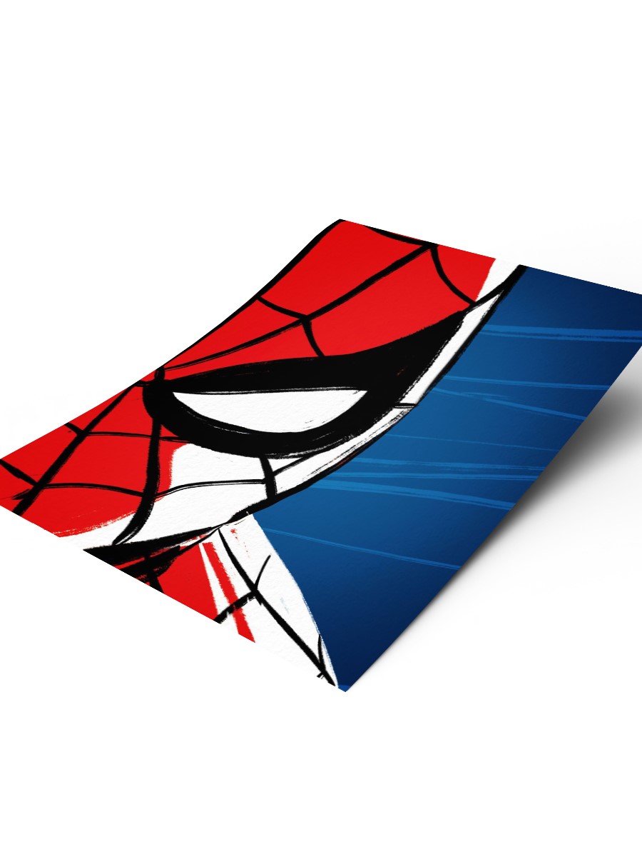 Spider-head - Right Half Poster, Çerçevesiz Tv Film Poster