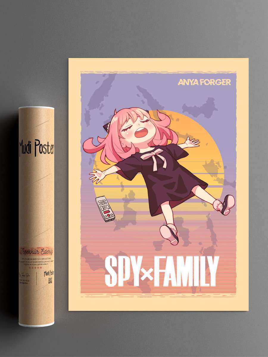 Spy x Family Anya Anime Poster Çerçevesiz Yüksek Kalite Anime Duvar Poster