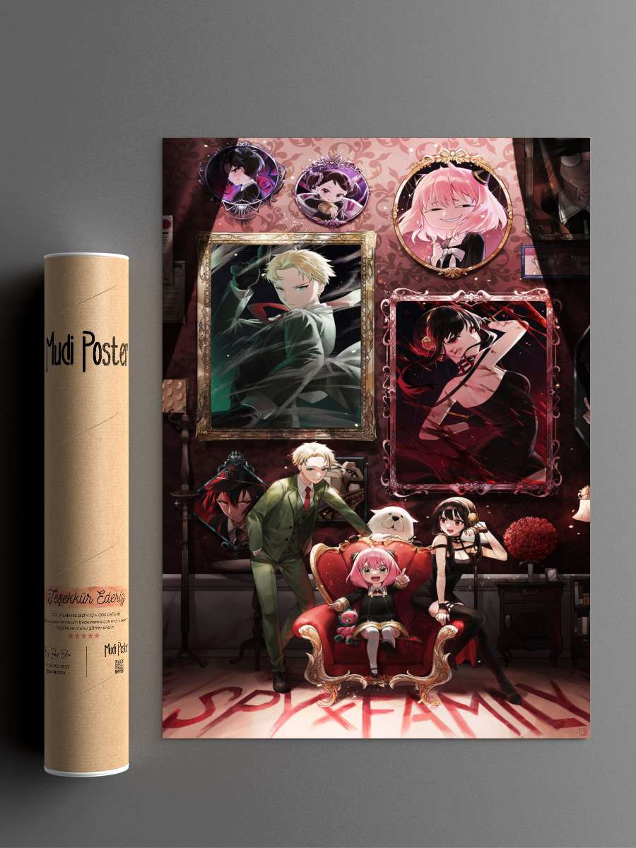 Spy X Family Anime Poster Çerçevesiz Yüksek Kalite Anime Duvar Poster