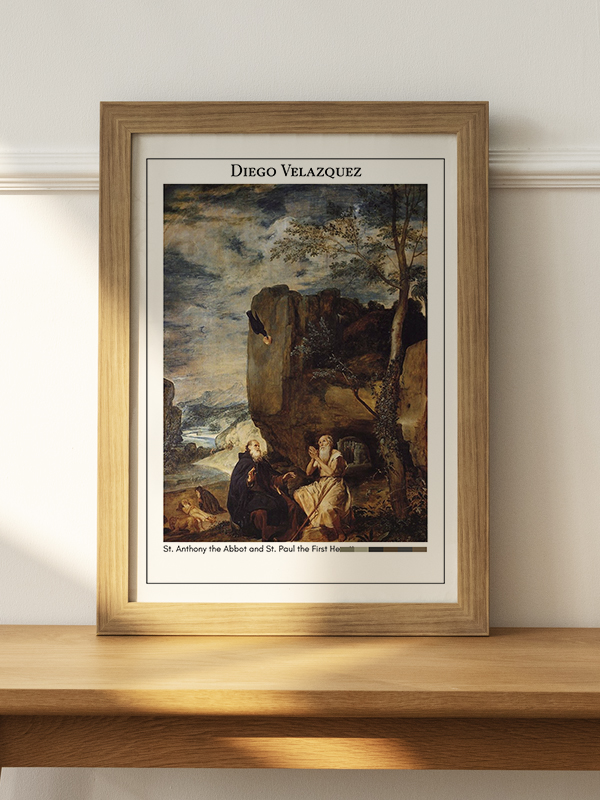 Diego Velazquez St. Anthony the Abbot and St. Paul the First Hermit Poster