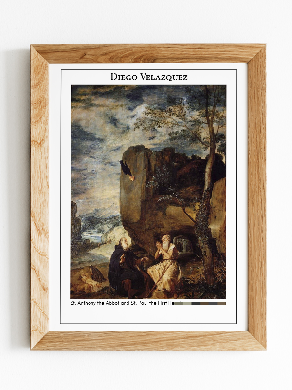 Diego Velazquez St. Anthony the Abbot and St. Paul the First Hermit Poster