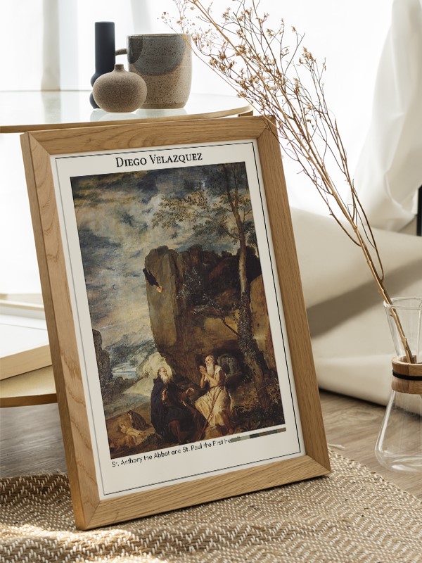Diego Velazquez St. Anthony the Abbot and St. Paul the First Hermit Poster